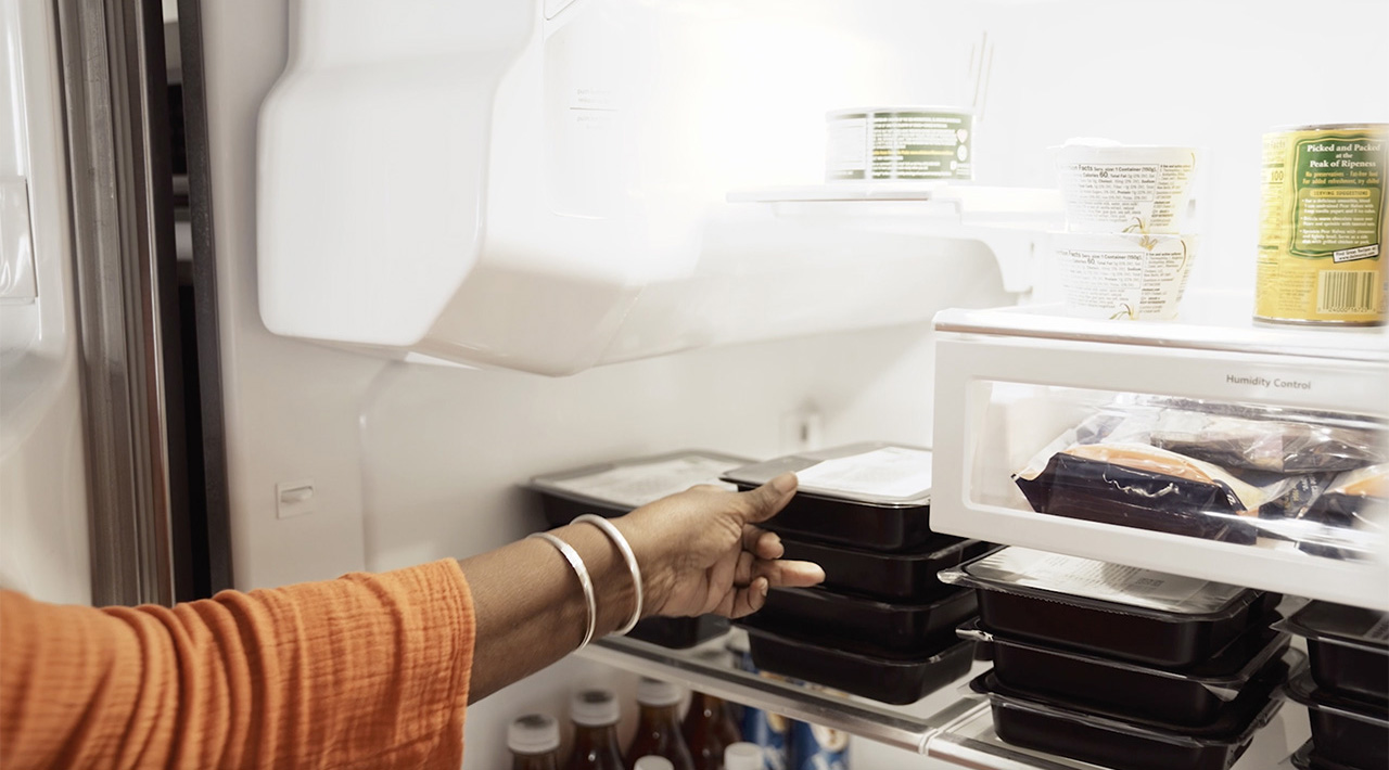 Placing Mom's Meals in Refrigerator