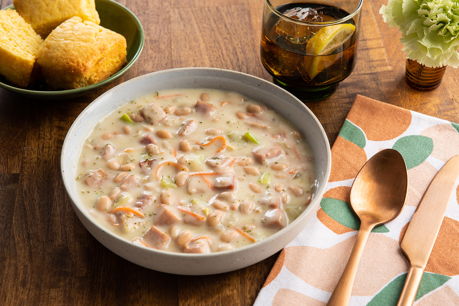 white bean ham soup
